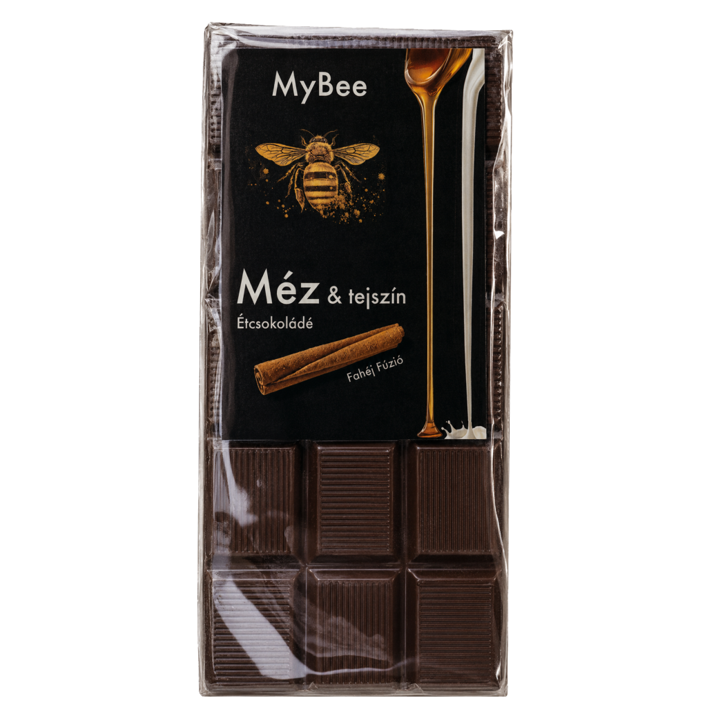 Méztejszínnel töltött Étcsokoládé, Fahéjas, 80g