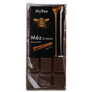 Méztejszínnel töltött Étcsokoládé, Fahéjas, 80g